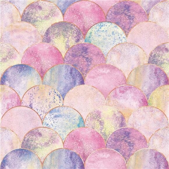 AMAZING WALL Peel and Stick Wallpaper Pink Scale Ombre Self Adhesive 500cm - Picture 1 of 6